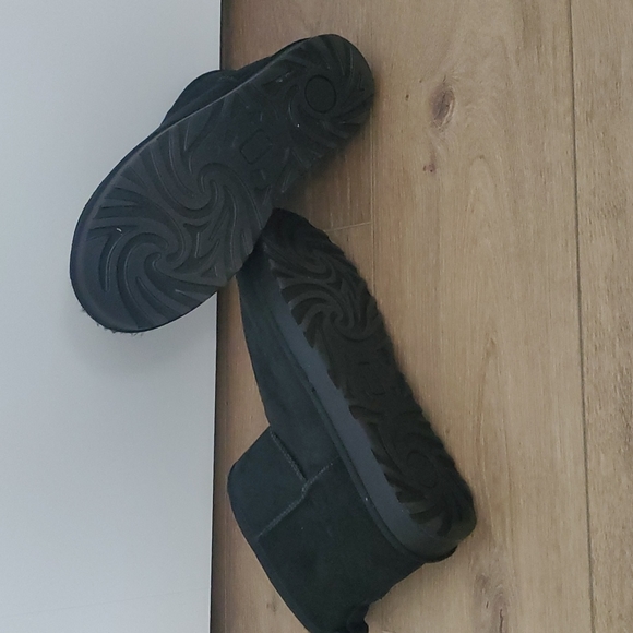 Black size 10 leather sherpa boots - Picture 2 of 5